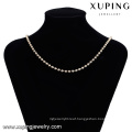 43820 Wholesale fashion women jewelry simple design gold plated beads chain necklace